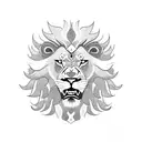 A powerful lion roaring with strength tattoo design idea