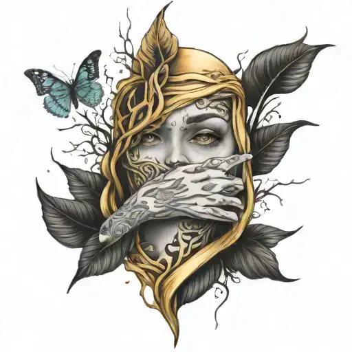 Silence is gold tattoo design idea