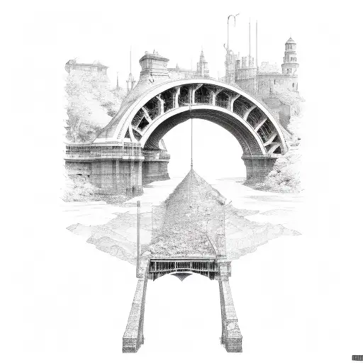 bridge tattoo design idea