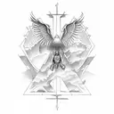 gates to heaven tattoo design idea