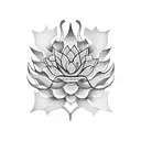 king cobra lotus flower tattoo design idea