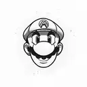 mario level up tattoo design idea