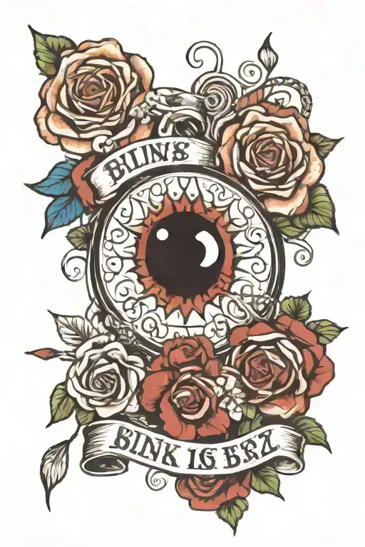 blink 182 lyrics tattoo design idea