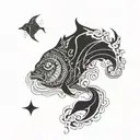 Working as an engineer but fan of ocean, polynesia, réunion island and my daughter called Celeste tattoo design idea