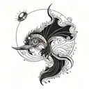 Working as an engineer but fan of ocean, polynesia, réunion island and my daughter called Celeste tattoo design idea