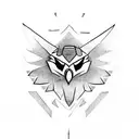  hawk logo tattoo design idea