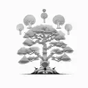 bonzai tree tattoo design idea