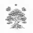 bonzai tree tattoo design idea