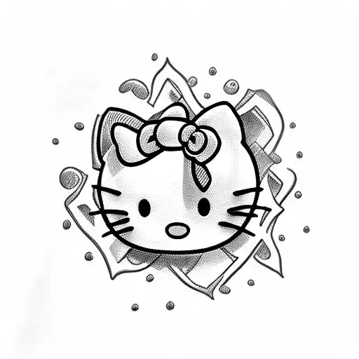 hello kitty tattoo design idea