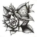agave plant with tequila shot with lime slice cut tattoo design idea