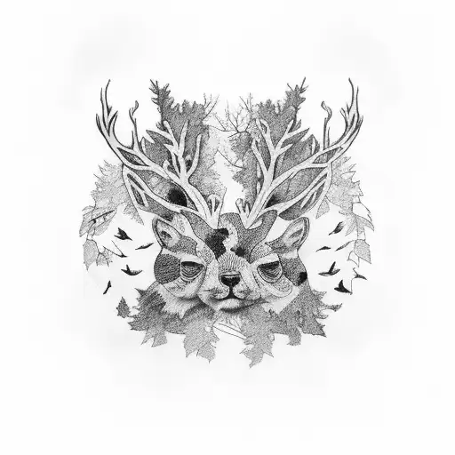 woodland camo, semi colon, 22 a day tattoo design idea