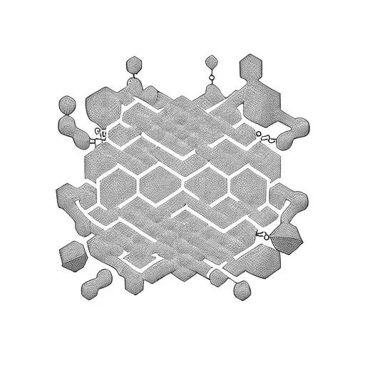 chocolate molecule structure  tattoo design idea