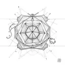 chocolate molecule structure  tattoo design idea