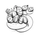 cocoa pods tattoo design idea