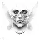 davey jones face tattoo design idea