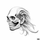 davey jones face tattoo design idea