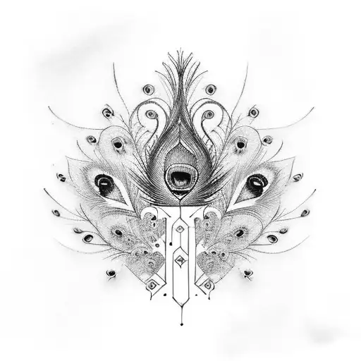 Peacock tattoo design idea