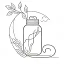 depression and drugs used tattoo design idea