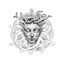 Medusa tattoo design idea