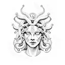Medusa tattoo design idea
