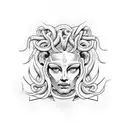 Medusa tattoo design idea