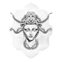 Medusa tattoo design idea