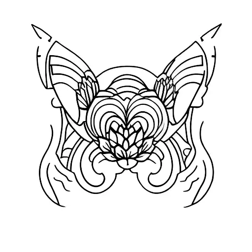 behond ear tattoo men tattoo design idea