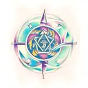 Zodiac symbol gemini tattoo design idea