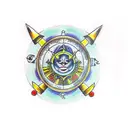 Zodiac symbol gemini tattoo design idea