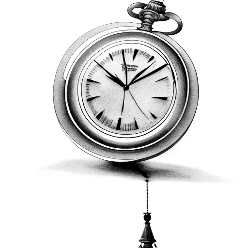 time tattoo design idea