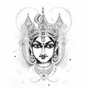 krishna flute tattoo design idea