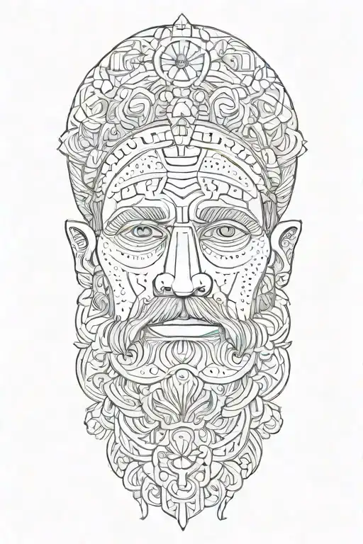 Design a dotwork tattoo featuring a quote from a famous stoic philosopher like Seneca or Marcus Aurelius tattoo design idea