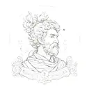 Design a dotwork tattoo featuring a quote from a famous stoic philosopher like Seneca or Marcus Aurelius tattoo design idea