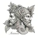 Design a dotwork tattoo featuring a quote from a famous stoic philosopher like Seneca or Marcus Aurelius tattoo design idea