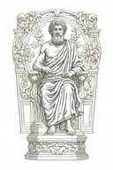 stoic philosophy tattoo design idea