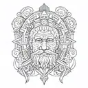 Design a dotwork tattoo featuring a quote from a famous stoic philosopher like Seneca or Marcus Aurelius tattoo design idea