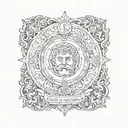 Design a dotwork tattoo featuring a quote from a famous stoic philosopher like Seneca or Marcus Aurelius tattoo design idea