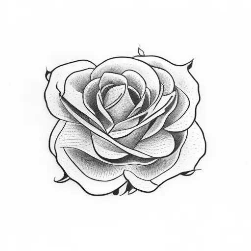 Taurus with roses tattoo design idea