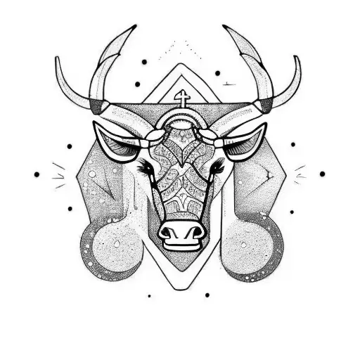 Taurus with Aquarius tattoo design idea