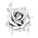 Taurus with roses tattoo design idea