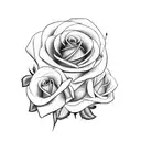 Taurus with roses tattoo design idea