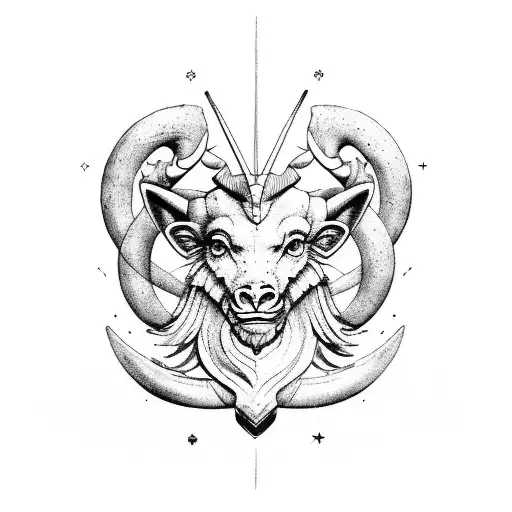 15 13 8 19 24 Aries Pisces Capricorn Sagittarius tattoo design idea
