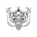 15 13 8 19 24 Aries Pisces Capricorn Sagittarius tattoo design idea