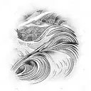 Ocean Wave tattoo design idea