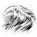Ocean Wave tattoo design idea