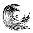 Ocean Wave tattoo design idea