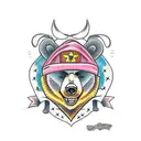 ghetto bear tattoo design idea