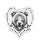 ghetto bear tattoo design idea