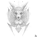 break the rules doodle tattoo design idea