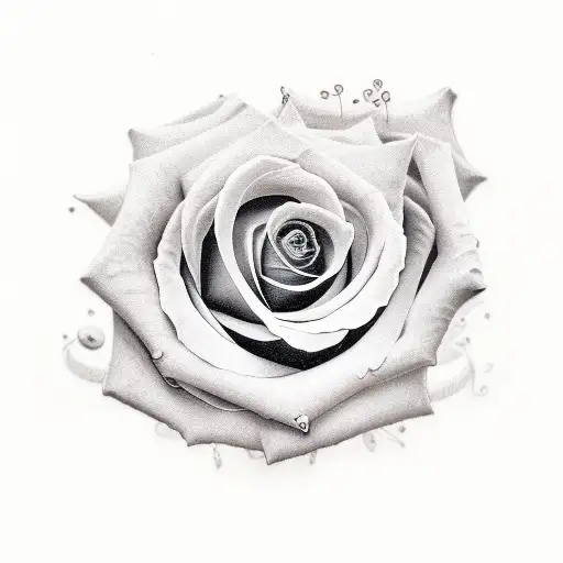 Semicolon (suicide survivor) rose tattoo design idea